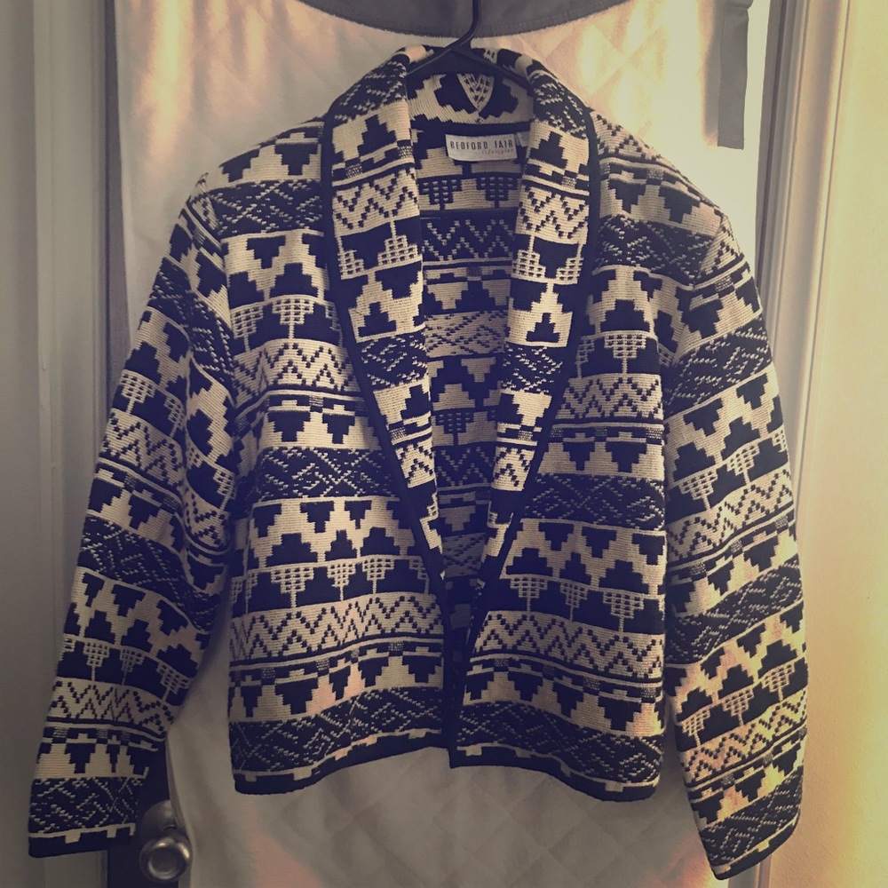 Tribal Aztec black and white Blazer.